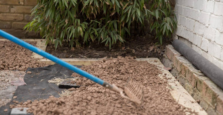 landscaping fabric installed by Fantastic Gardeners